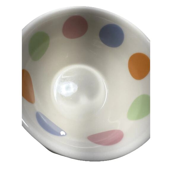 Starbucks Coffee Pink Polka Dot Cup & Saucer Set 12 oz 2006 Pastel Dots Mug NEW - Picture 3 of 9